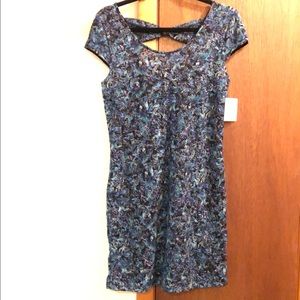 Free People Lacy Body Con in Midnight Combo NWT